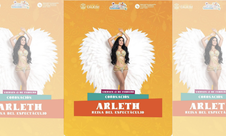 Arleth pone brillo y ritmo al Carnaval de Calkiní, Campeche