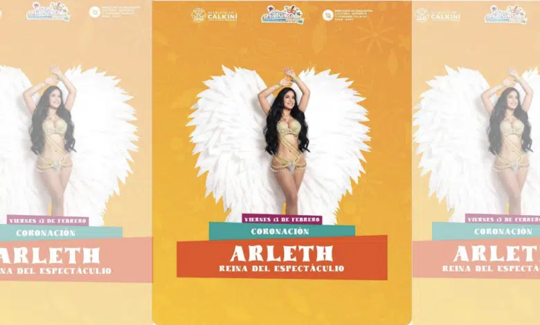 Arleth pone brillo y ritmo al Carnaval de Calkiní, Campeche