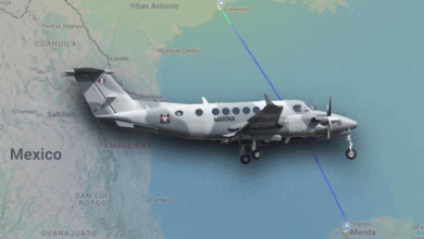 Avión de Marina llega a Texas para repatriar fallecidos