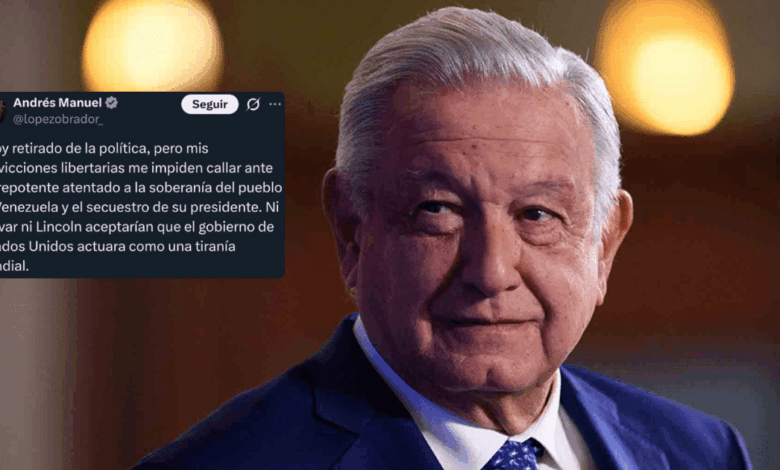 AMLO reaparece y condena intervención de EU en Venezuela tras captura de Maduro