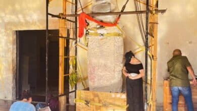 Estela 46 ya puede visitarse en el Museo de Arquitectura Maya de Campeche