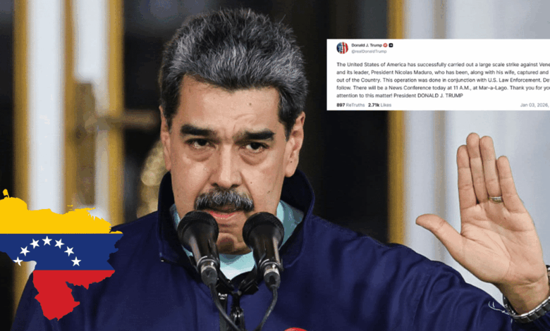 Fin de una era Trump confirma captura de Nicolás Maduro tras operación militar en Venezuela (Fotos CNN en Español, Redes sociales y Canva)