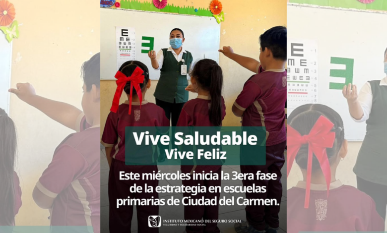 Hoy arranca la tercera fase de la estrategia nacional “Vive Saludable, Vive Feliz” en Ciudad del Carmen, Campeche