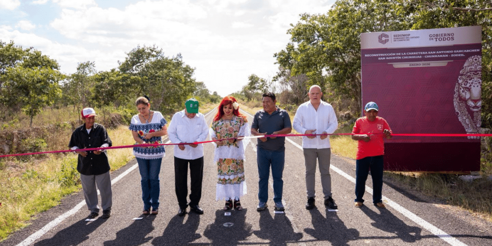 Infraestructura carretera impulsa desarrollo y bienestar en Hecelchakán y Calkiní
