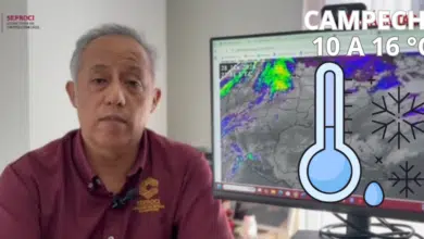 Ingresa el Frente Frío número 32 a Campeche; alertan por descenso de temperatura y vientos fuertes