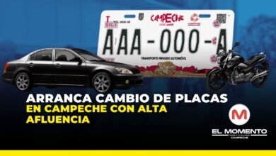 Inició el cambio de placas en Campeche con una alta afluencia desde las primeras horas