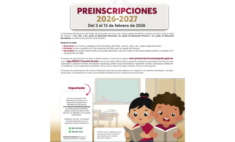 Invitan a padres y tutores a participar en el simulacro de preinscripciones 2026