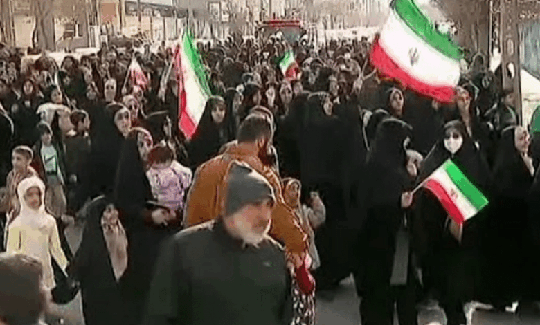 Multitudes se movilizan en Irán en respaldo al gobierno y rechazo a Estados Unidos e Israel