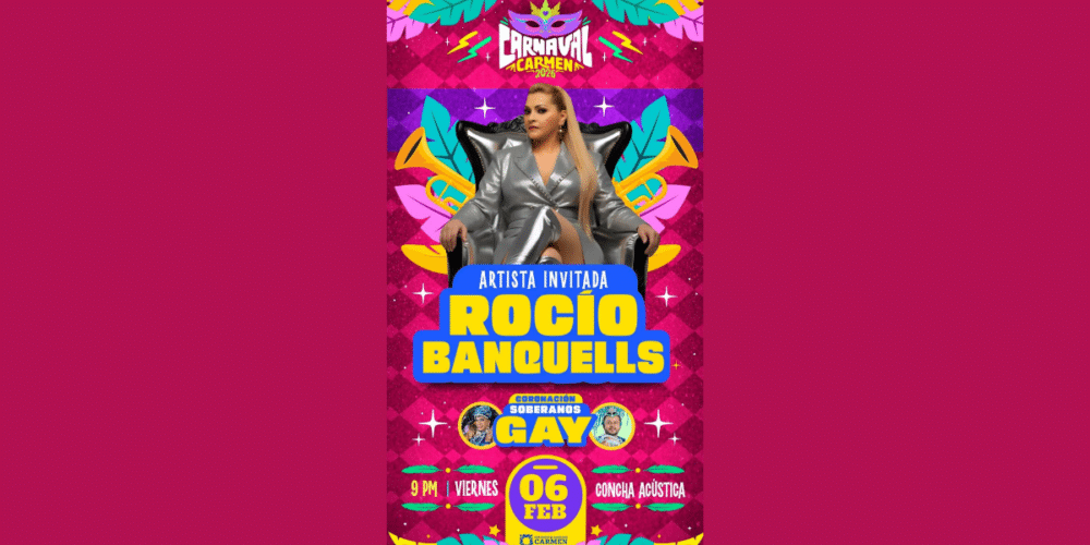 Rocío Banquells engalanará la coronación de los soberanos gay en Carnaval Carmen 2026