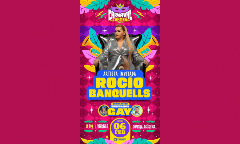 Rocío Banquells engalanará la coronación de los soberanos gay en Carnaval Carmen 2026