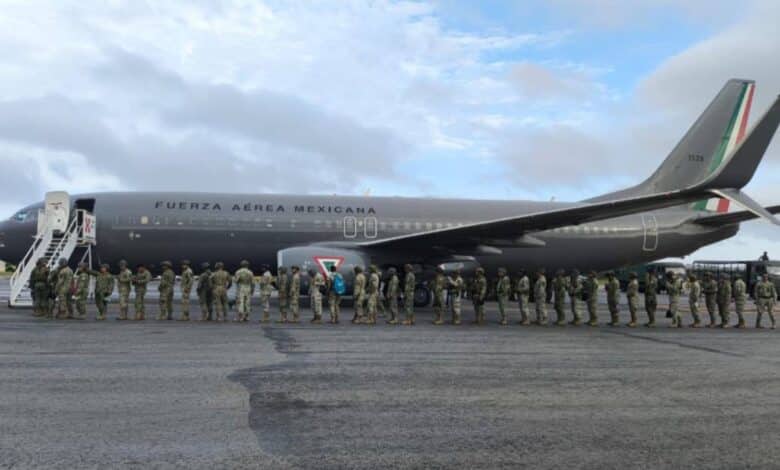 Sedena despliega soldados de Campeche a la frontera norte del país