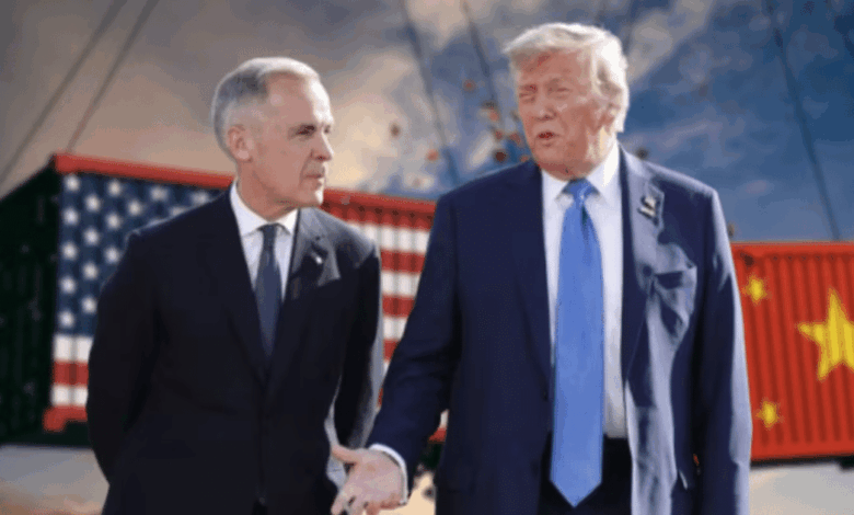 Trump amaga con arancel de 100% a Canadá por acercamiento con China