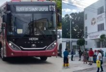 Usuarios forman filas extensas por tarjetas del transporte Ko’ox en Campeche