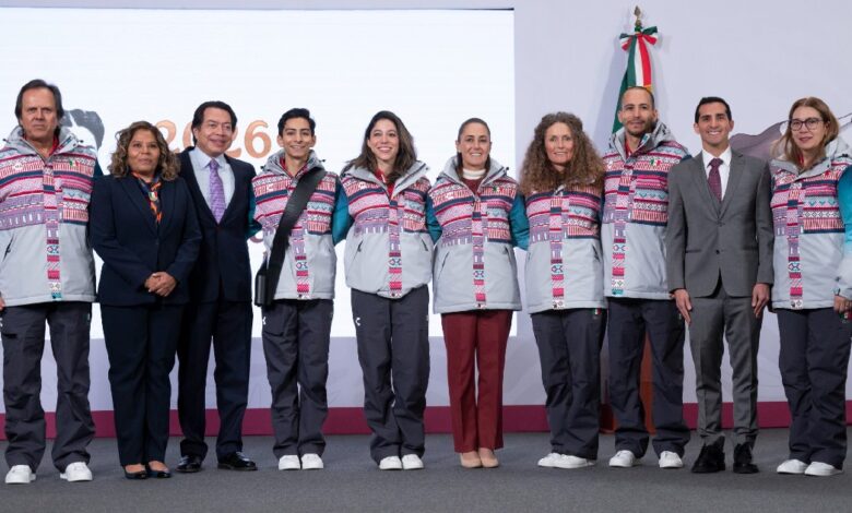 Presenta Rommel a la delegación mexicana rumbo a los Juegos Olímpicos de Invierno Milano Cortina 2026