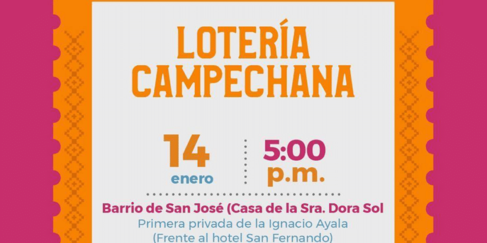 ¡Diversión y tradición en San José! Alcaldía invita a la Lotería Campechana 🎉