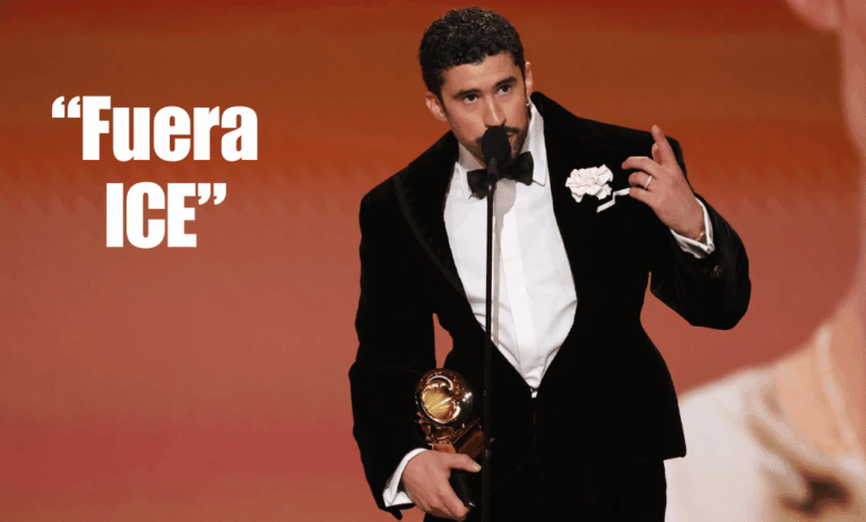 Bad Bunny lanza mensaje contra el ICE en los Premios Grammy y defiende a los inmigrantes