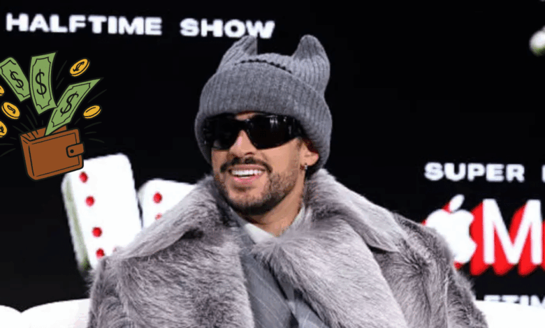 Bad Bunny no cobra, pero gana millones el negocio detrás del medio tiempo más rentable