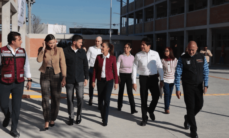 Claudia Sheinbaum inaugura bachillerato en García y anuncia dos planteles más para Nuevo León en 2026
