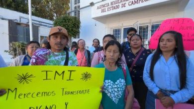 Pobladores de Imí protestan por transporte público caro de 20 pesos y deficiente