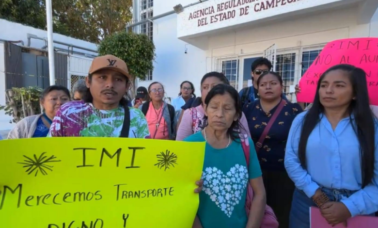 Pobladores de Imí protestan por transporte público caro de 20 pesos y deficiente