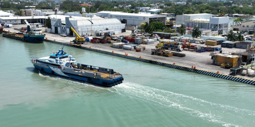 Puerto de Seybaplaya en Campeche lleva un 91% de avance