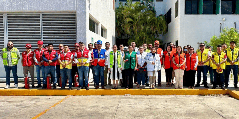 Realiza IMSS Campeche simulacro de protección civil
