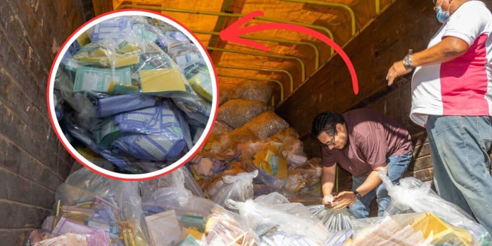 INE Campeche dona más de 19 toneladas de papelería reciclada a Conalitec