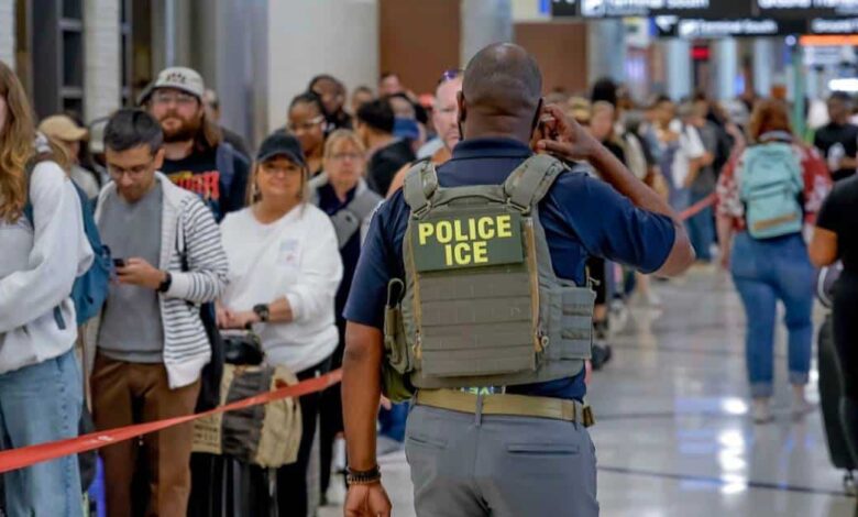 13 Aeropuertos de Estados Unidos con agentes de ICE