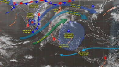 Cuarta tormenta invernal y frente frío 40 provocarán lluvias, fuertes vientos y posible nieve en el norte de México
