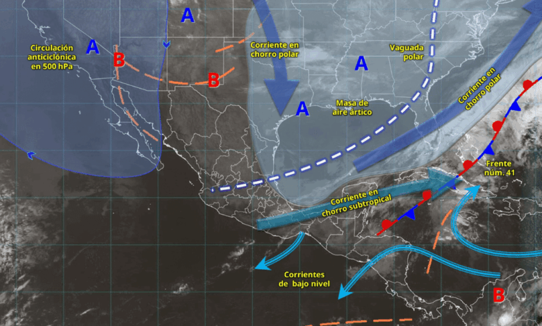 Lluvias puntuales fuertes afectan a Chiapas y Quintana Roo