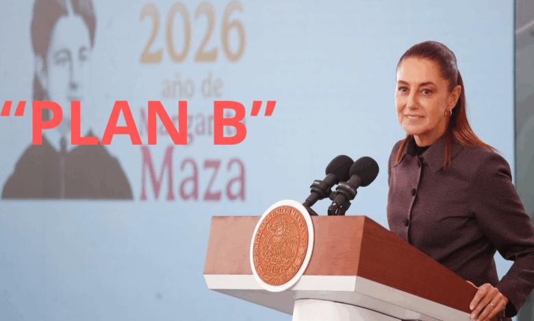 Sheinbaum presenta “Plan B” de reforma electoral tras rechazo en la Cámara de Diputados