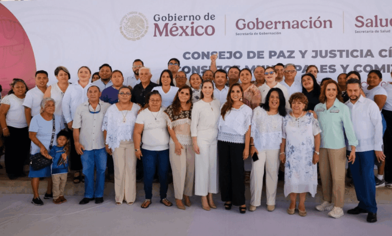 Toma protesta Mara Lezama a Mil 200 comités ciudadanos activos en el Consejo Estatal de Paz y Justicia Cívica en Quintana Roo