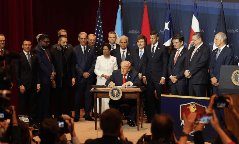 Trump reacciona a la ausencia de México, Brasil y Colombia en la cumbre del Escudo de las Américas