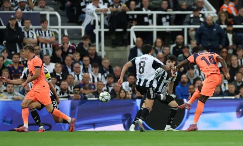 Barcelona vs Newcastle de Vuelta de Octavos de Final de Champions League. Imagen: redes sociales.