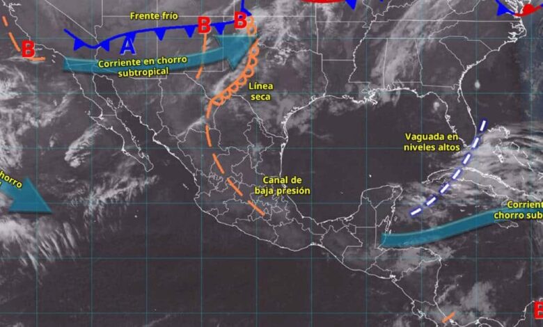 Clima hoy en México: frente frío, tormentas eléctricas y calor intenso