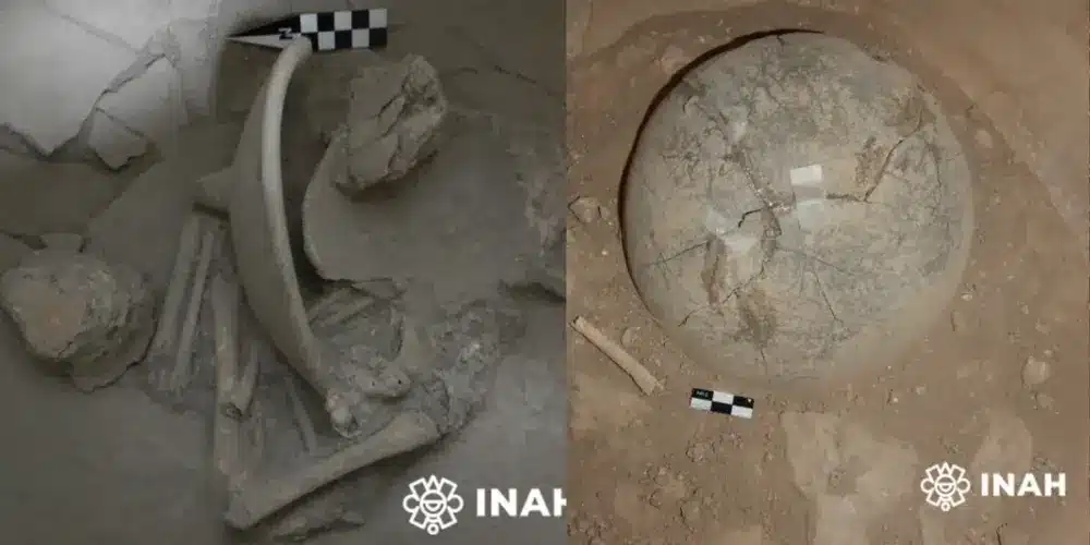 El regreso al origen: Analizan urnas funerarias mayas halladas en Campeche (Fotos INAH)