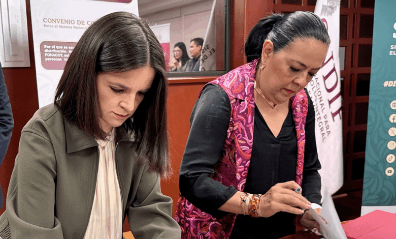 FONACOT y SNDIF firmaron un convenio estratégico de difusión y colaboración (Foto de cortesía)