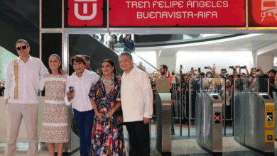 Claudia Sheinbaum inaugura el tren Felipe Ángeles, Buenavista-AIFA (Foto de cortesía)