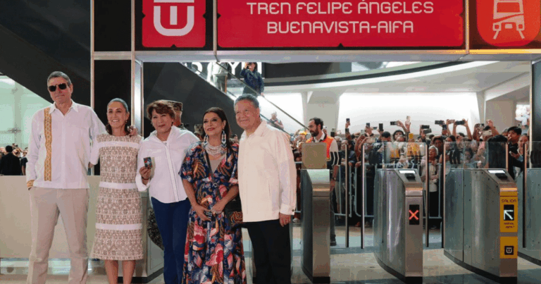 Claudia Sheinbaum inaugura el tren Felipe Ángeles, Buenavista-AIFA (Foto de cortesía)