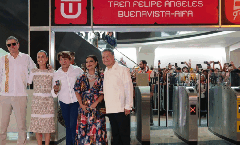 Claudia Sheinbaum inaugura el tren Felipe Ángeles, Buenavista-AIFA (Foto de cortesía)