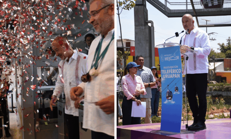 Inauguran Teleférico de Uruapan Gobierno federal impulsa movilidad como derecho social