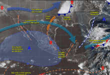 Chubascos y lluvias aisladas impactarán el sur y sureste de México; persiste onda de calor en gran parte del país