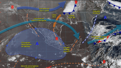 Chubascos y lluvias aisladas impactarán el sur y sureste de México; persiste onda de calor en gran parte del país