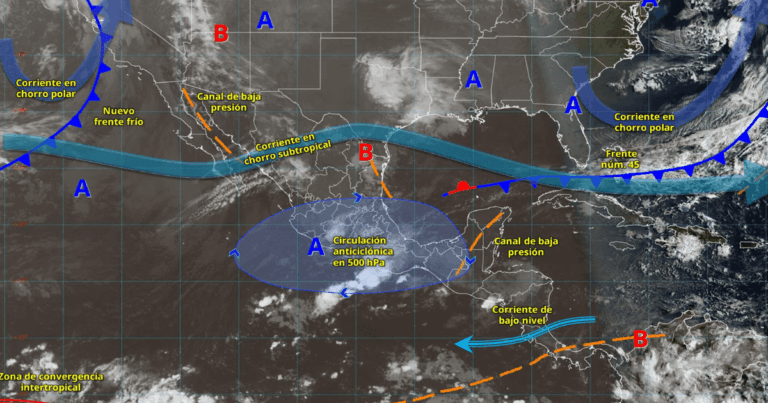 Lluvias fuertes y tormentas eléctricas afectarán gran parte de México