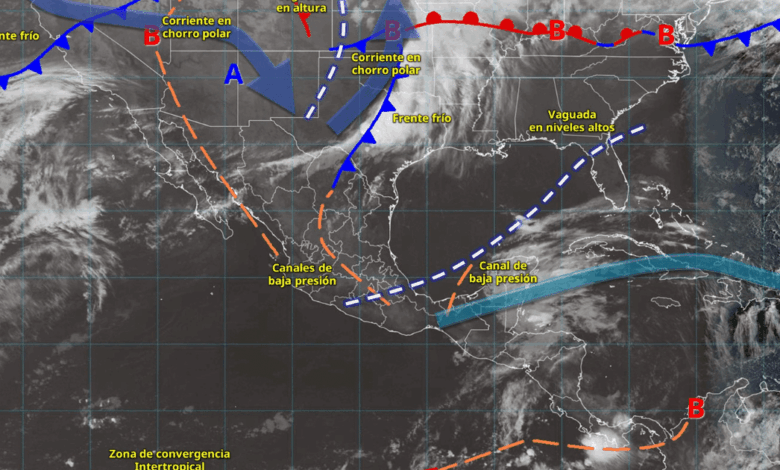 Lluvias fuertes y tormentas eléctricas impactarán el sureste y la península de Yucatán