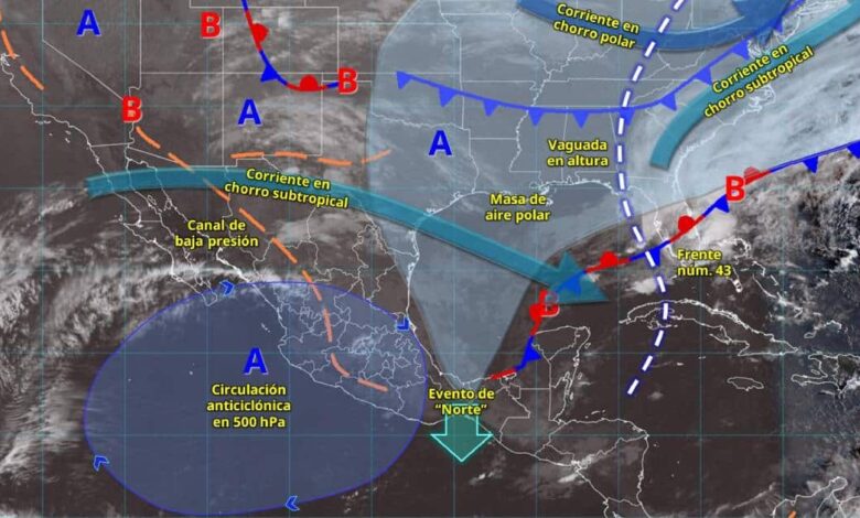 Pronóstico del clima hoy en México lluvias, calor extremo y vientos fuertes