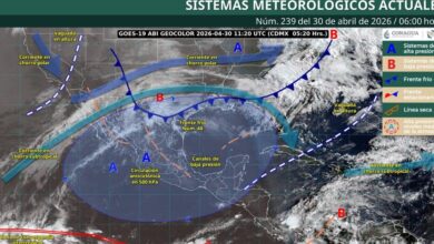 Pronóstico del tiempo México hoy 30 de abril Lluvias fuertes y calor extremo