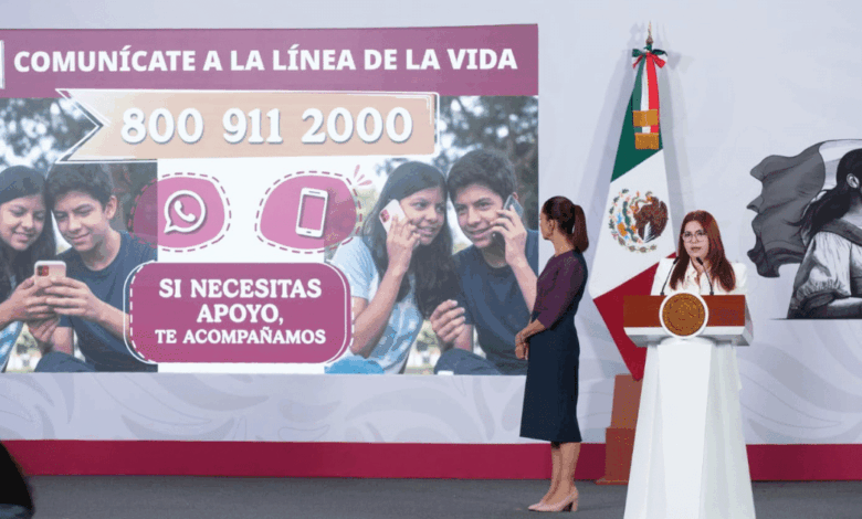 Sheinbaum lanza estrategia nacional de salud mental para jóvenes con seis ejes clave