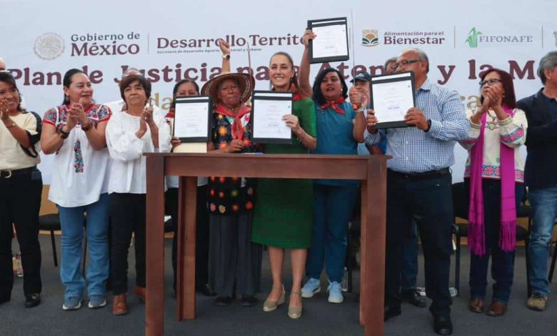 A 20 años de la represión, Presidenta Claudia Sheinbaum restituye 54.5 hectáreas como parte del plan de justicia para Atenco y la montaña
