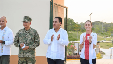 Eduardo Ramírez acompaña a Claudia Sheinbaum en la inauguración del Ecoparque La Ceiba en Palenque